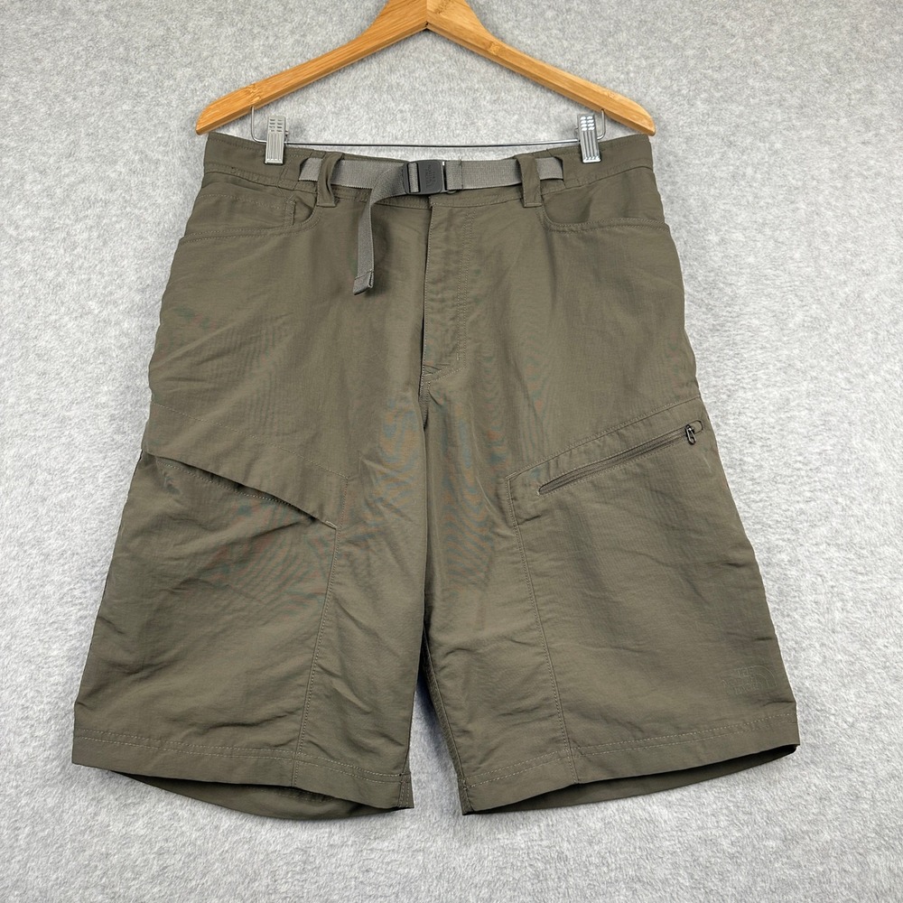 The North Face Paramount Active HIking Shorts Mens 11" Inseam Medium Green Nylon